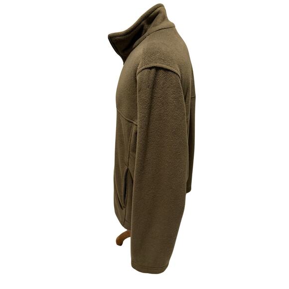 Bass Pro Shops Fleece Jacket Men’s Large Olive Green Full Zip Outdoors Hunting - Picture 4 of 4